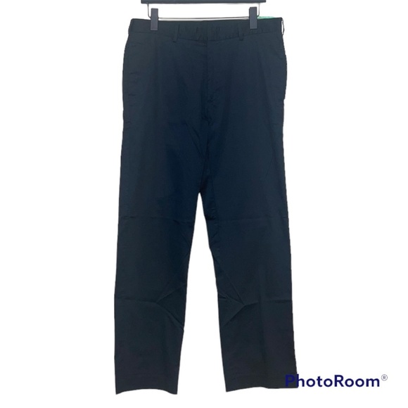 NWT Perry Ellis Men’s 34 X 32 Black Pants Slacks - Picture 1 of 4